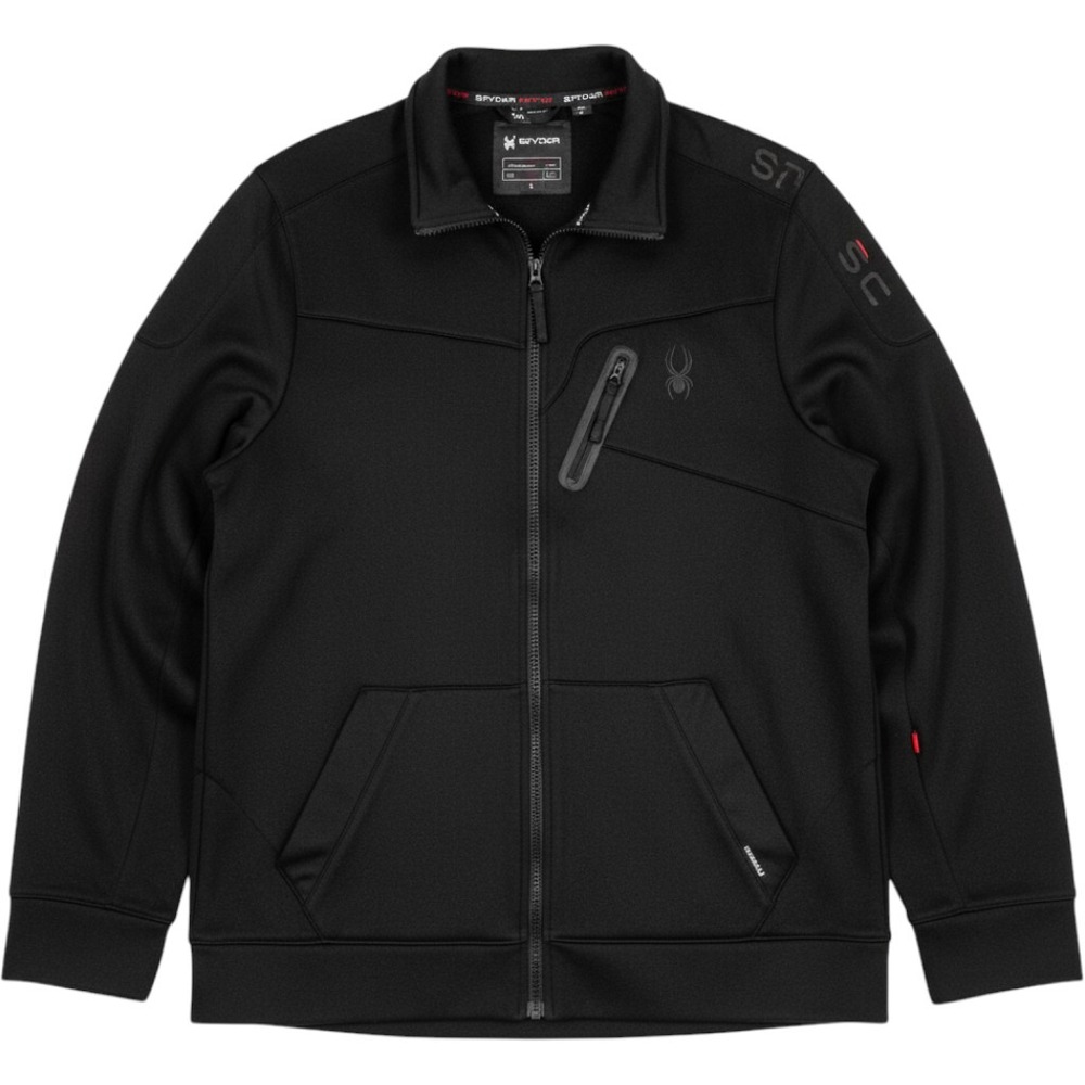 Spyder Active Men's Full Zip Track Jacket Performance XXL Black SPM806U 1628546